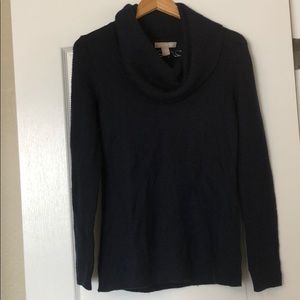 Navy cowl neck sweater